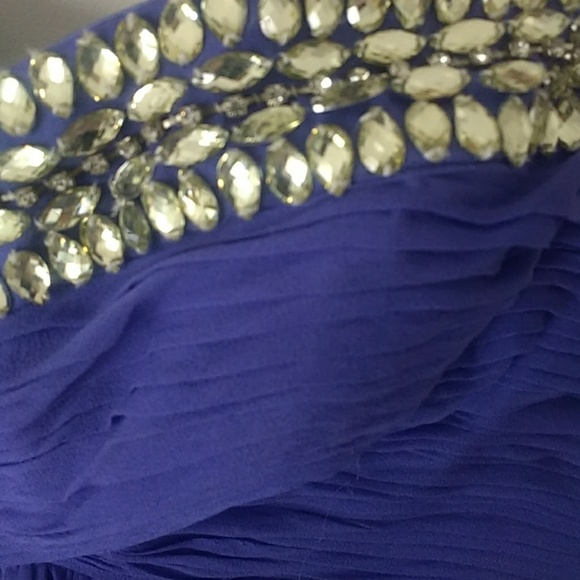 JS Boutique Jewel Sweetheart Strapless Silk Dress - Picture 3 of 8